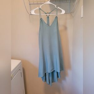 Meeso elegant light green Sleeveless Dress